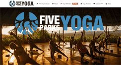 Desktop Screenshot of fiveparksyoga.com