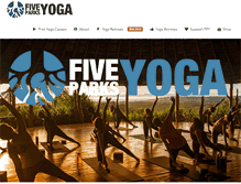 Tablet Screenshot of fiveparksyoga.com